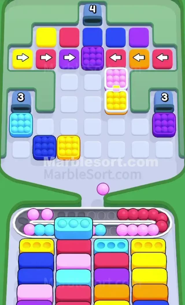 Marble Sort Level 415 Solution 1