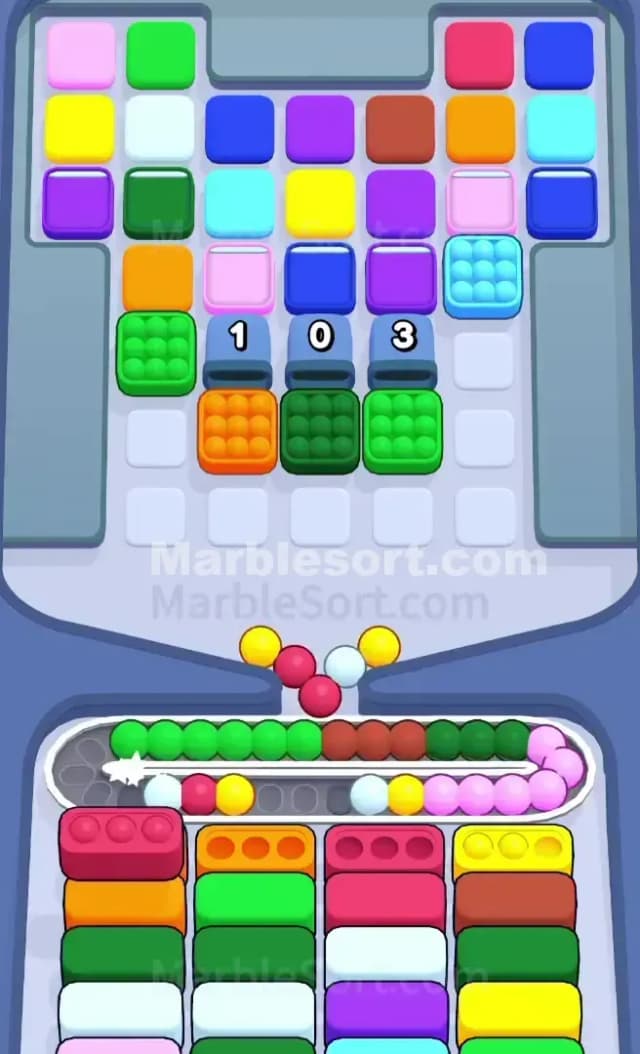 Marble Sort Level 472 Solution 1