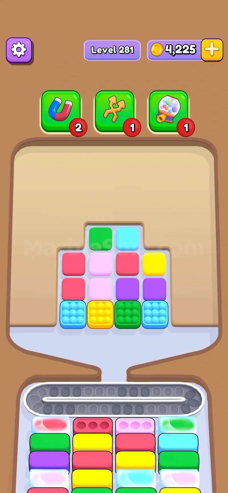 Ice Trays in Marble Sort