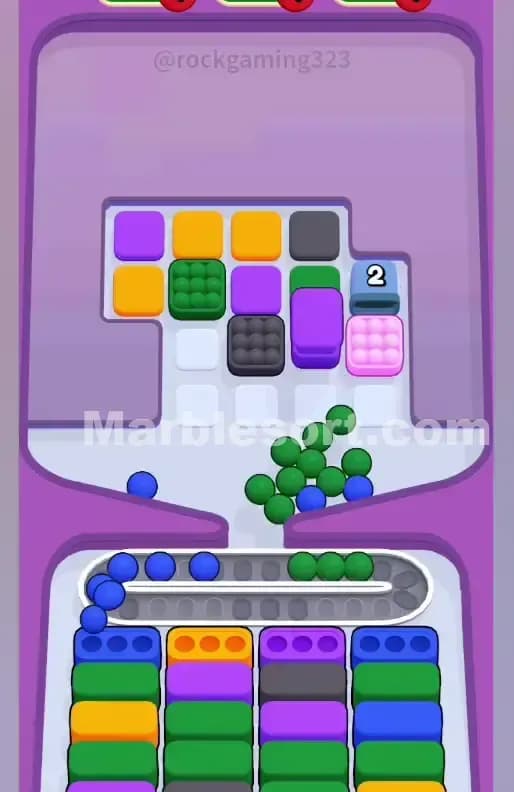 Marble Sort Level 12 Solution 1