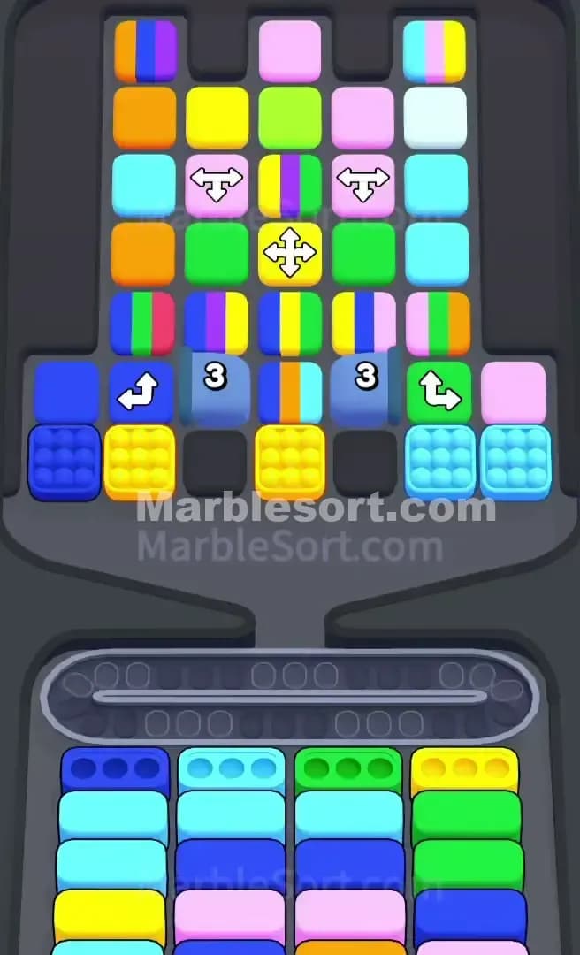 Marble Sort Level 637 Screenshot