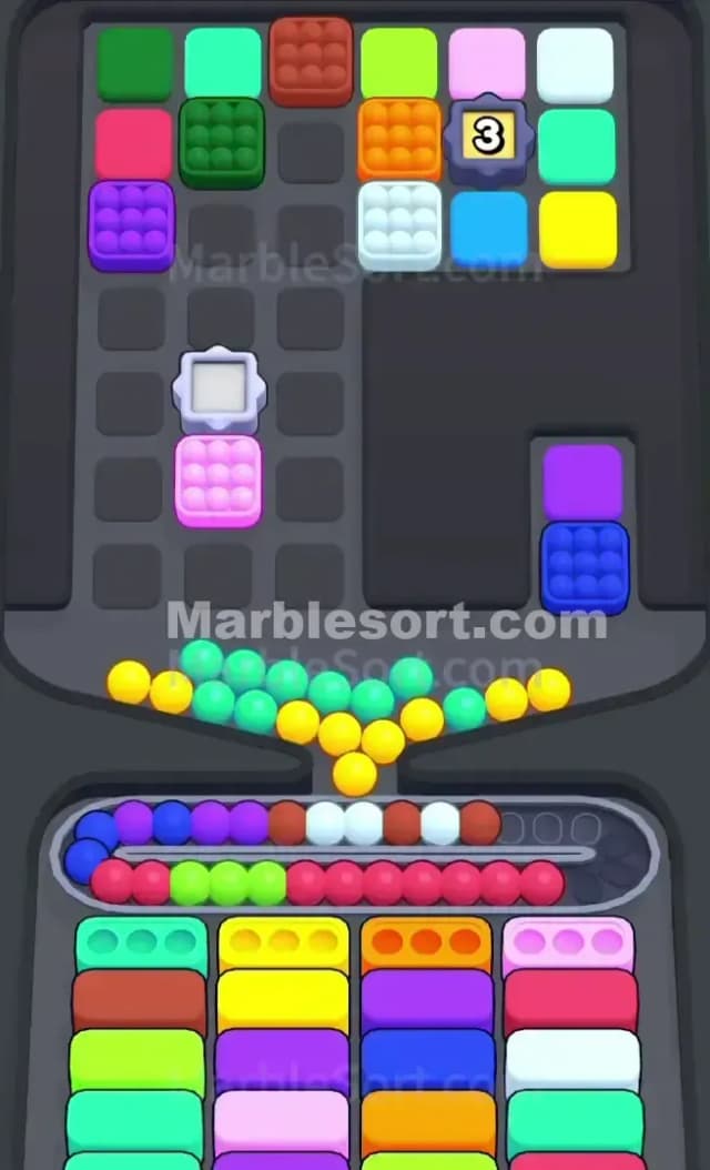 Marble Sort Level 607 Solution 1