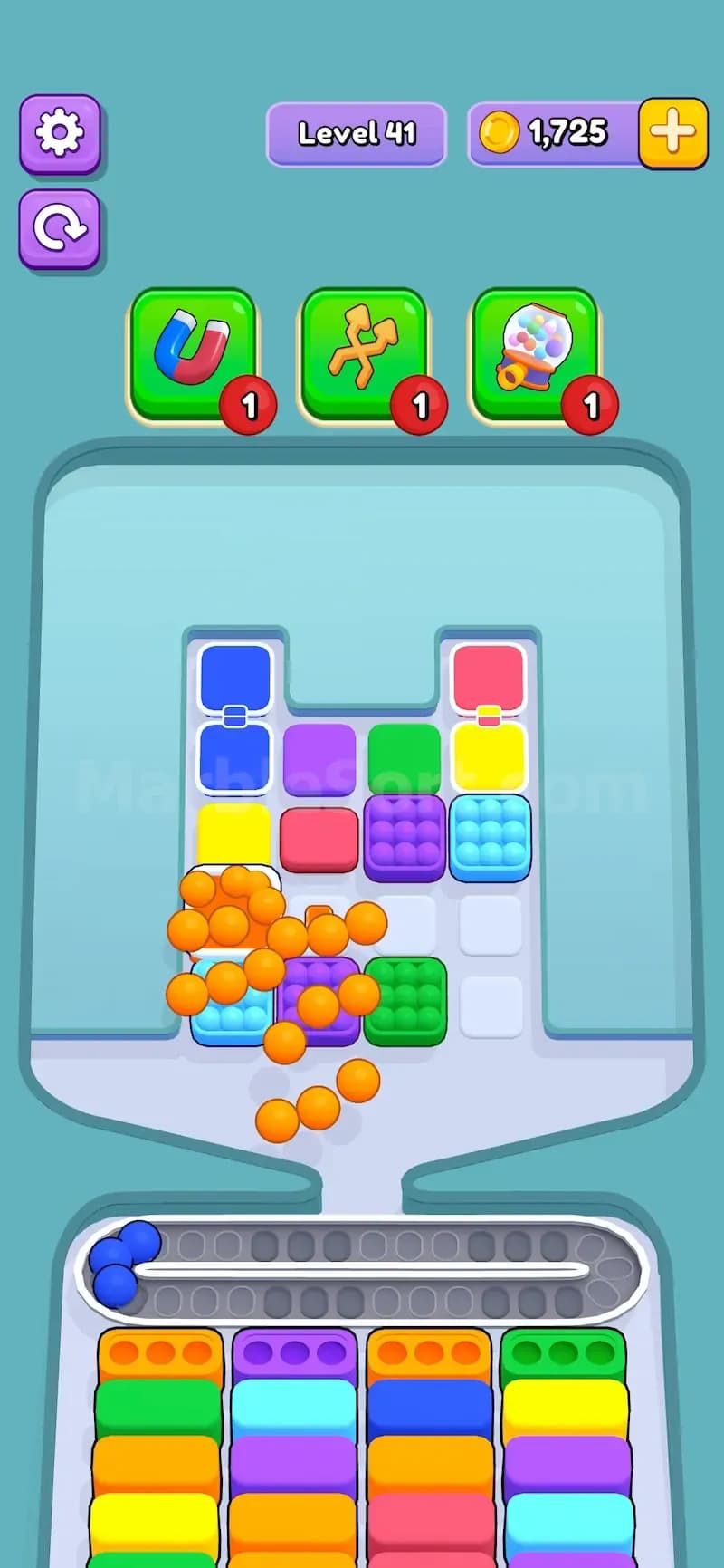 Connected Box in Marble Sort