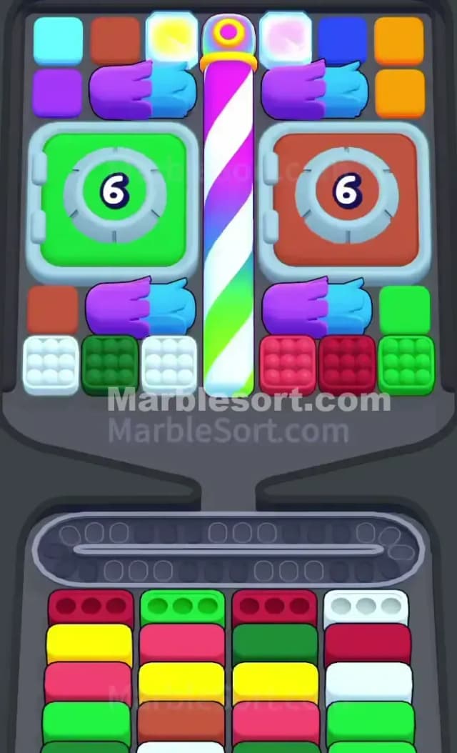 Marble Sort Level 654 Gameplay