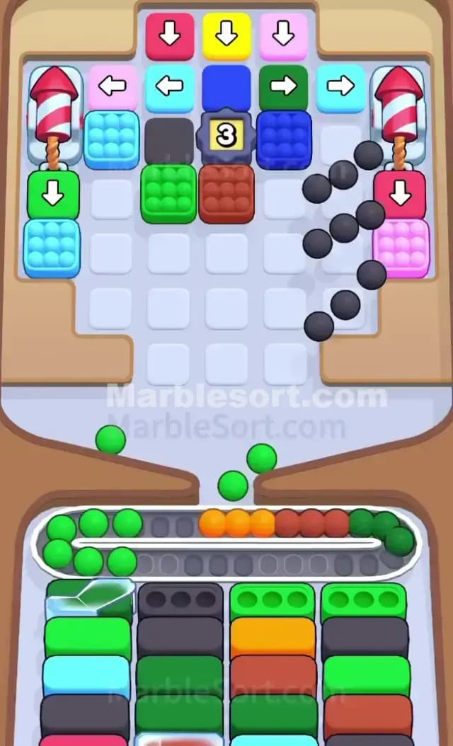 Marble Sort Level 586 Solution 1