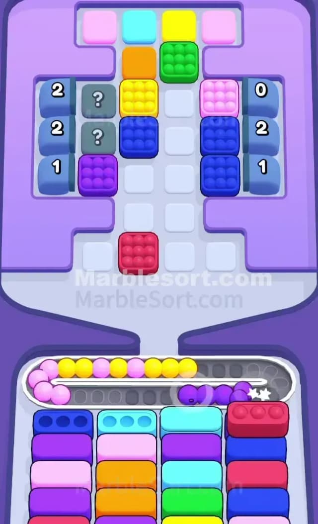 Marble Sort Level 371 Solution 1