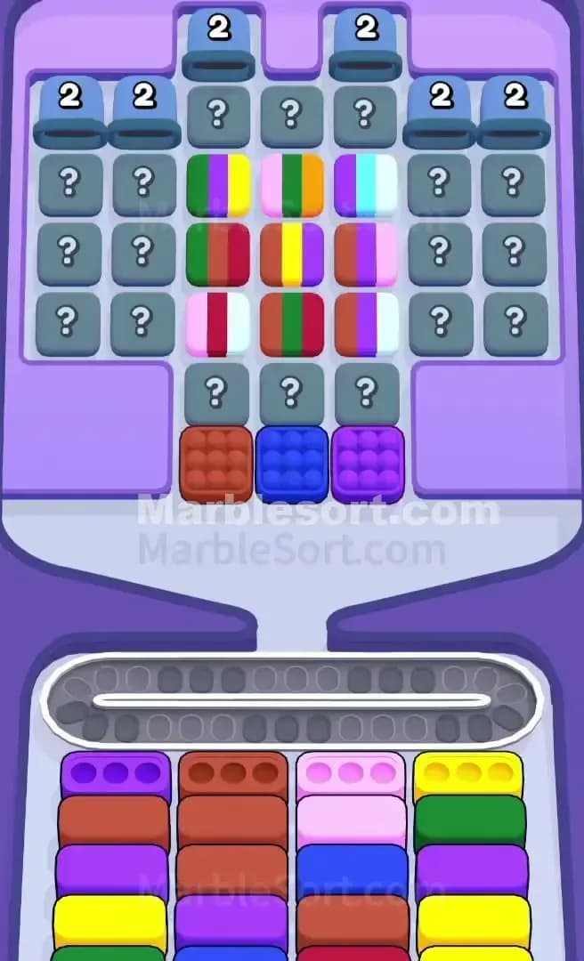 Marble Sort Level 596 Screenshot