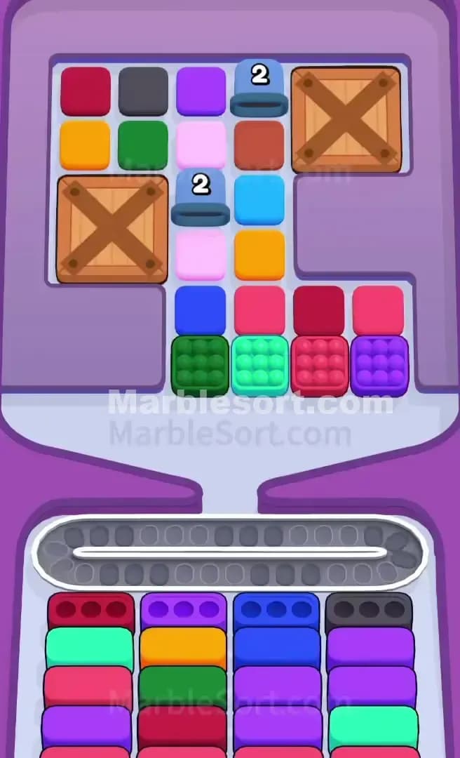 Marble Sort Level 556 Screenshot