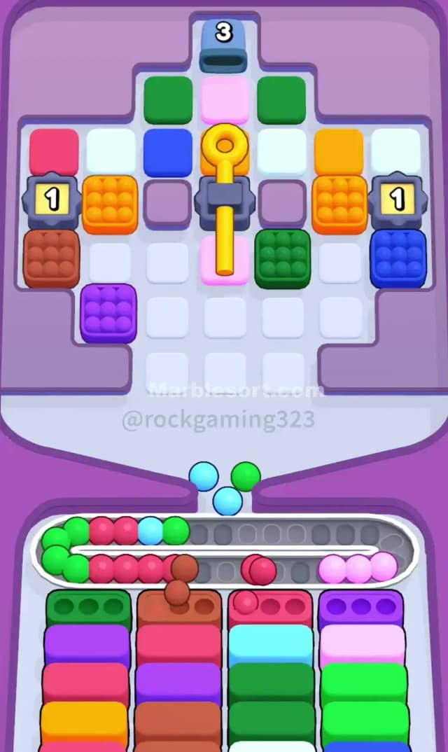 Marble Sort Level 328 Solution 1