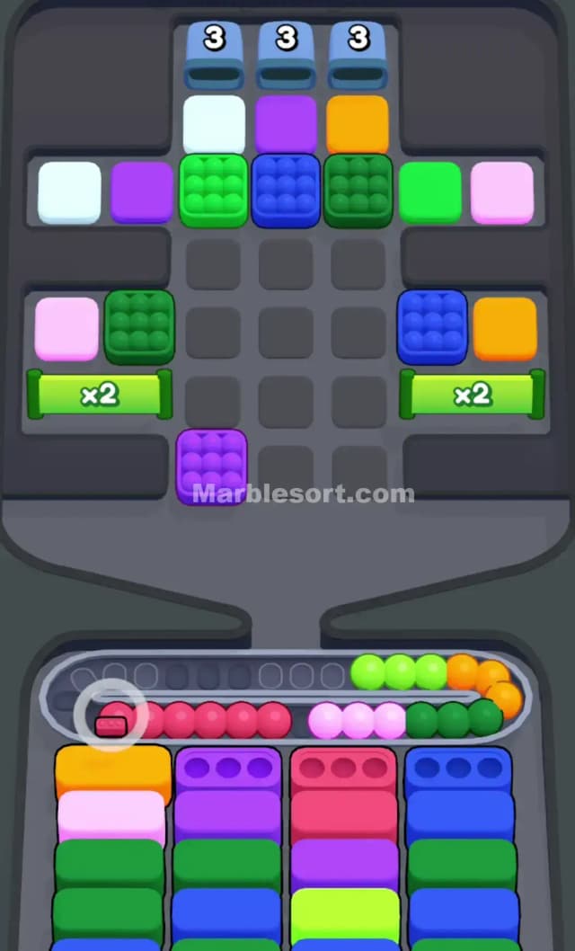 Marble Sort Level 77 Solution 1