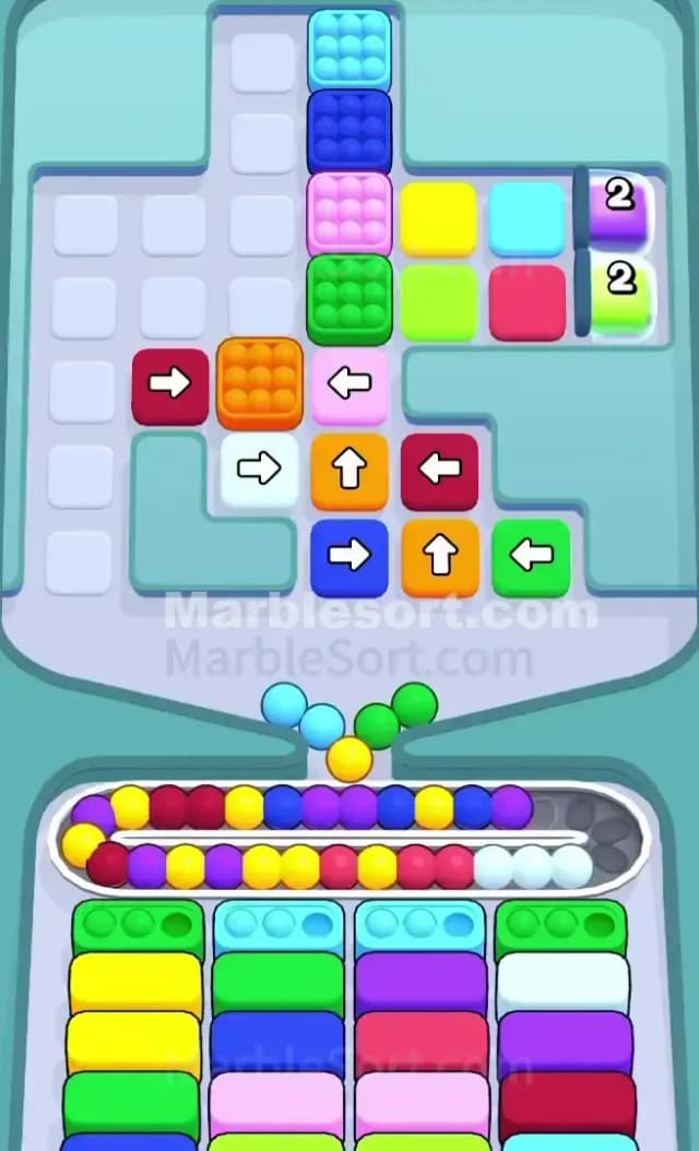 Marble Sort Level 735 Solution 1