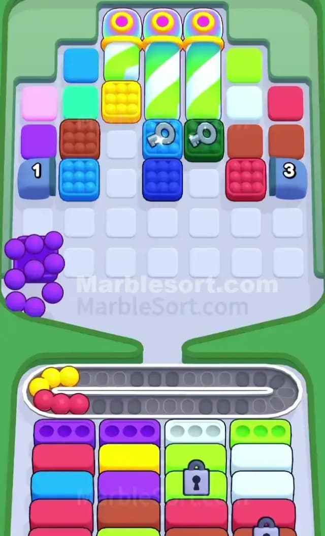 Marble Sort Level 493 Solution 1
