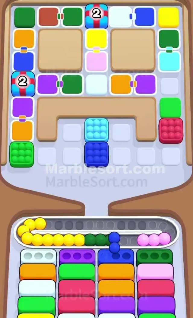 Marble Sort Level 355 Solution 1