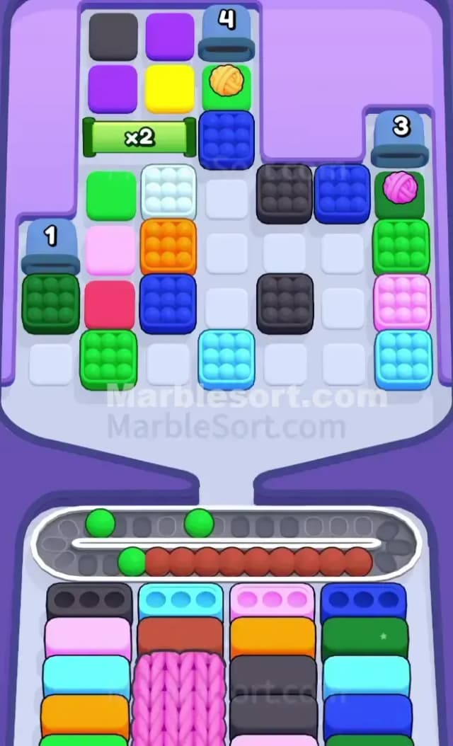 Marble Sort Level 519 Solution 1