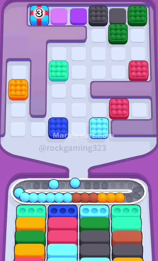 Marble Sort Level 169 Solution 2