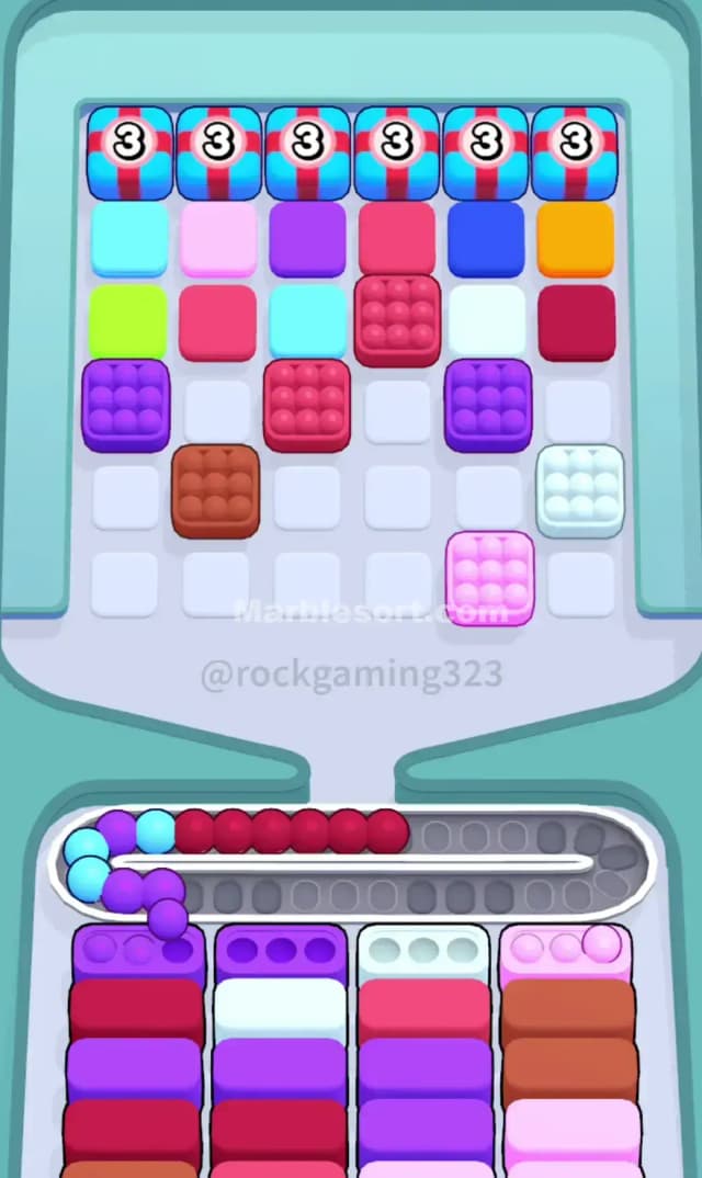 Marble Sort Level 275 Solution 1