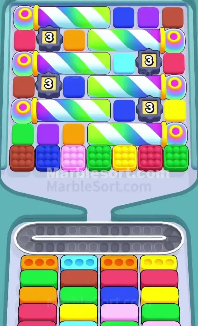 Marble Sort Level 652 Screenshot
