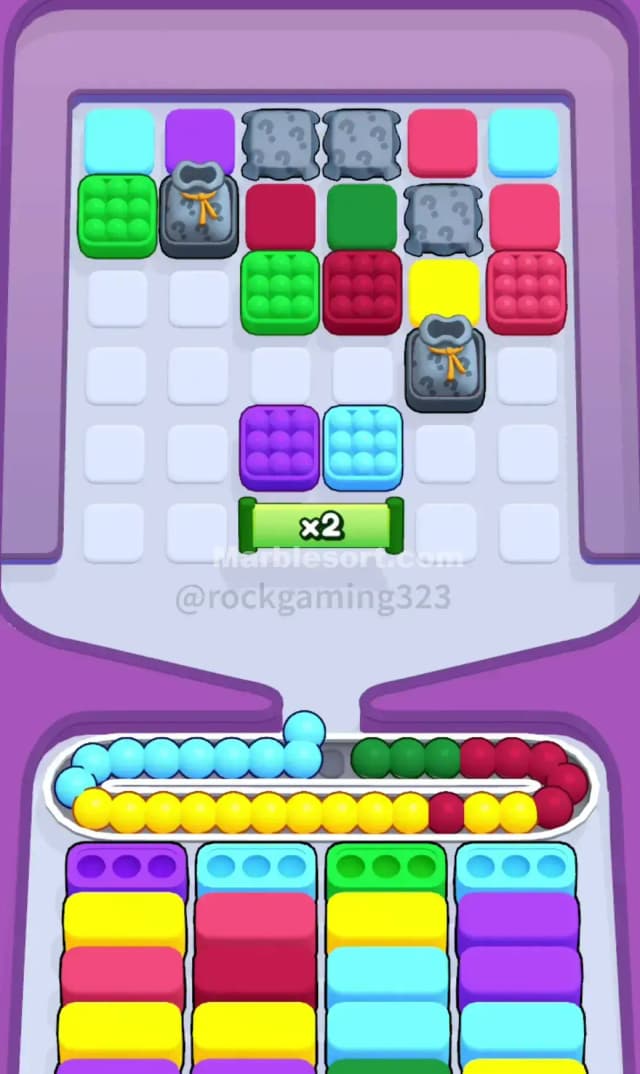 Marble Sort Level 251 Solution 1