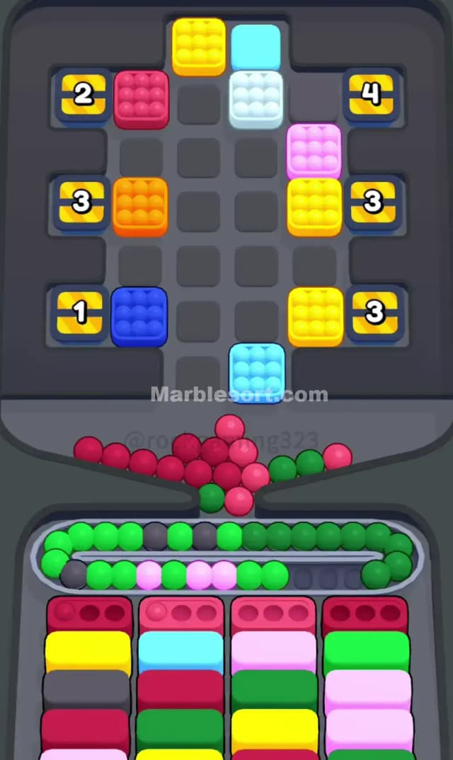 Marble Sort Level 210 Solution 1