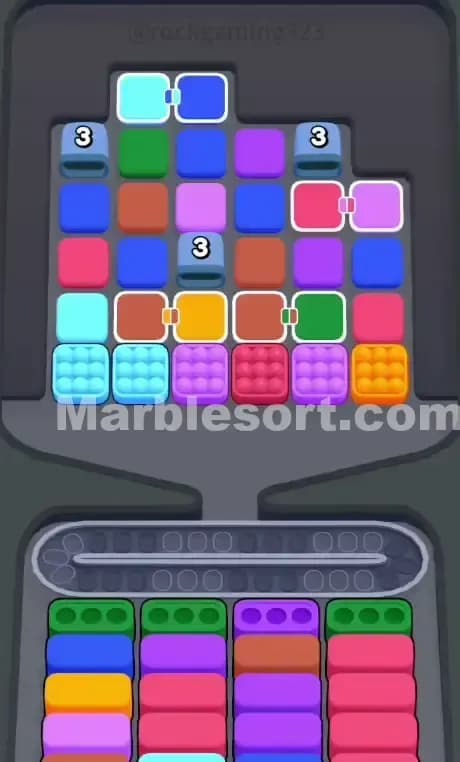 Marble Sort Level 45 Gameplay