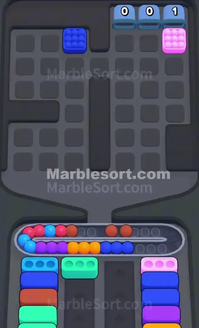 Marble Sort Level 610 Solution 3