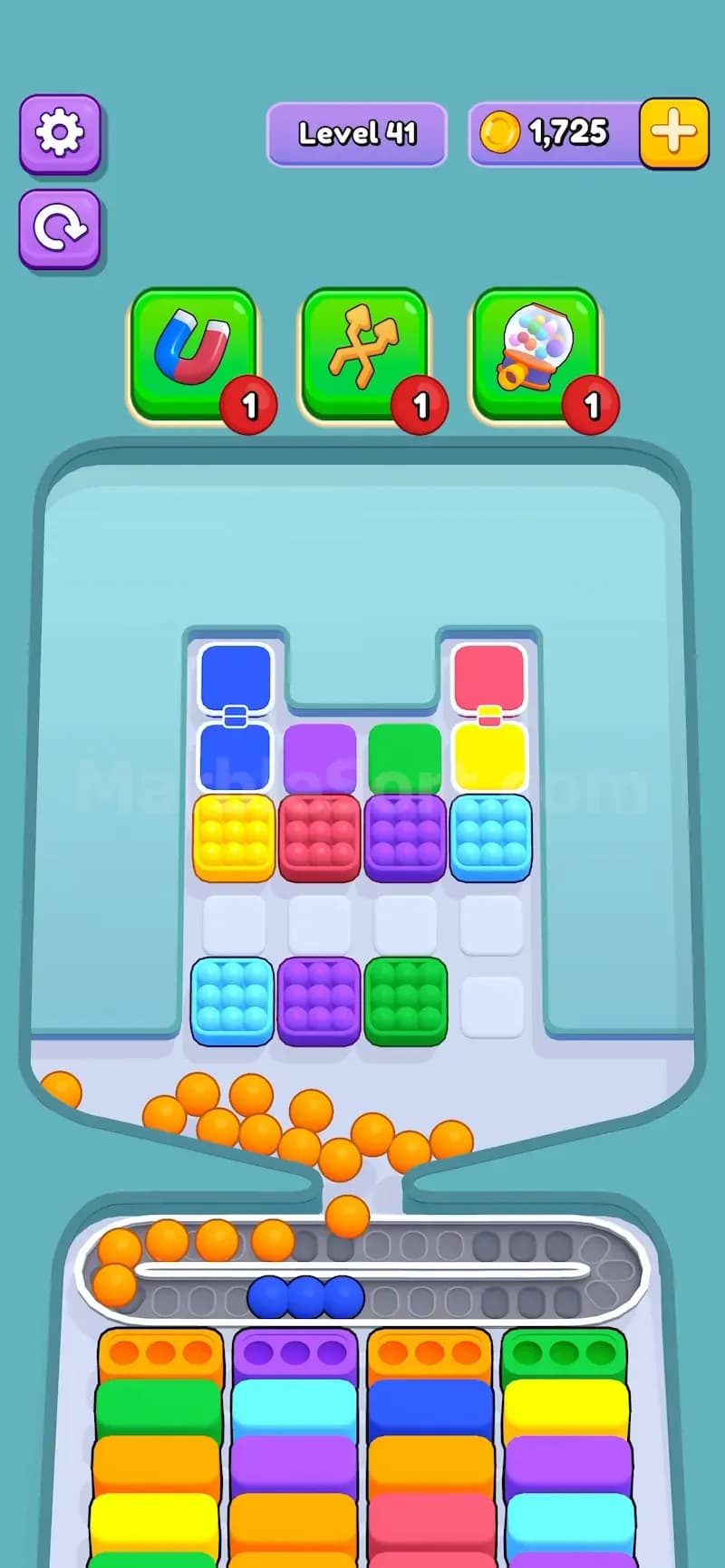 Connected Box in Marble Sort