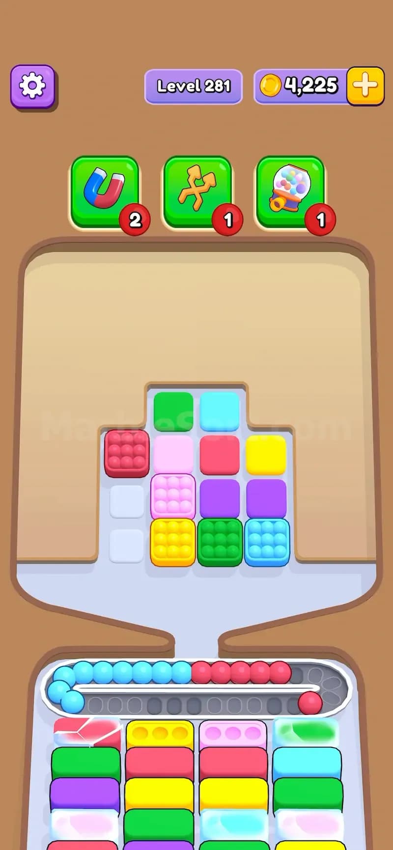 Ice Trays in Marble Sort