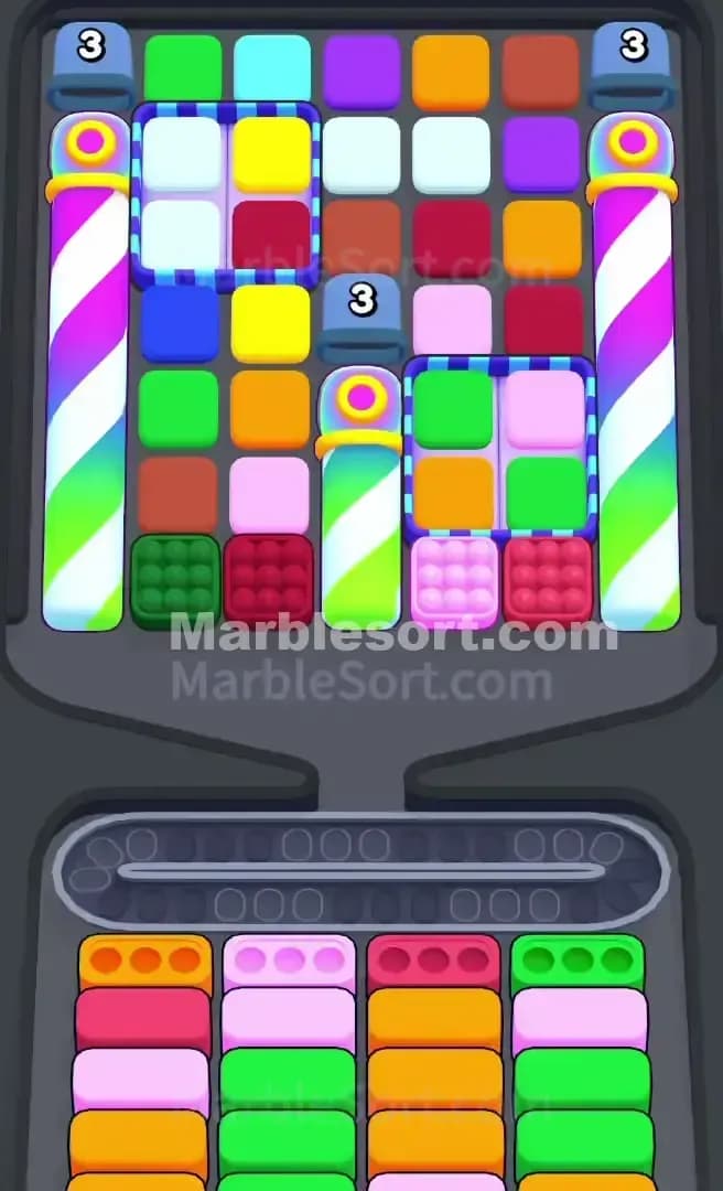 Marble Sort Level 644 Screenshot