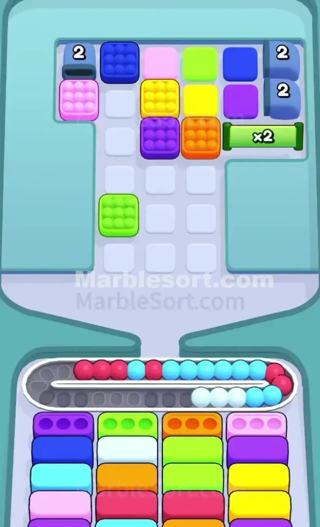 Marble Sort Level 345 Solution 1