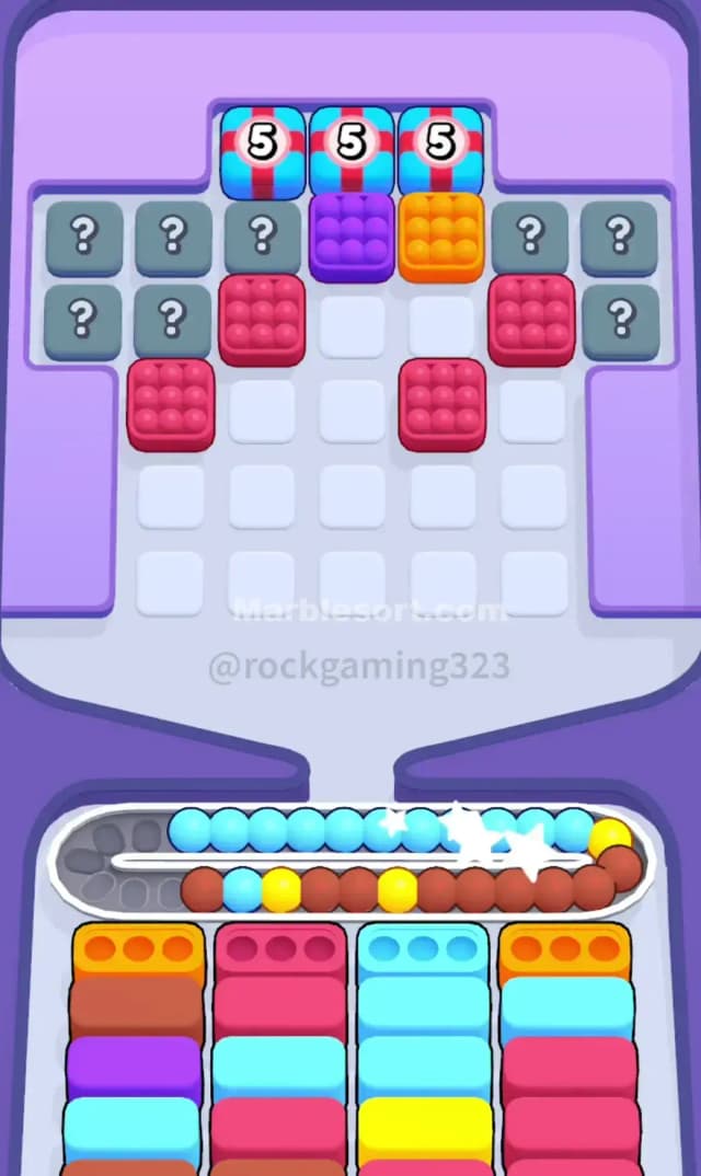 Marble Sort Level 372 Solution 1