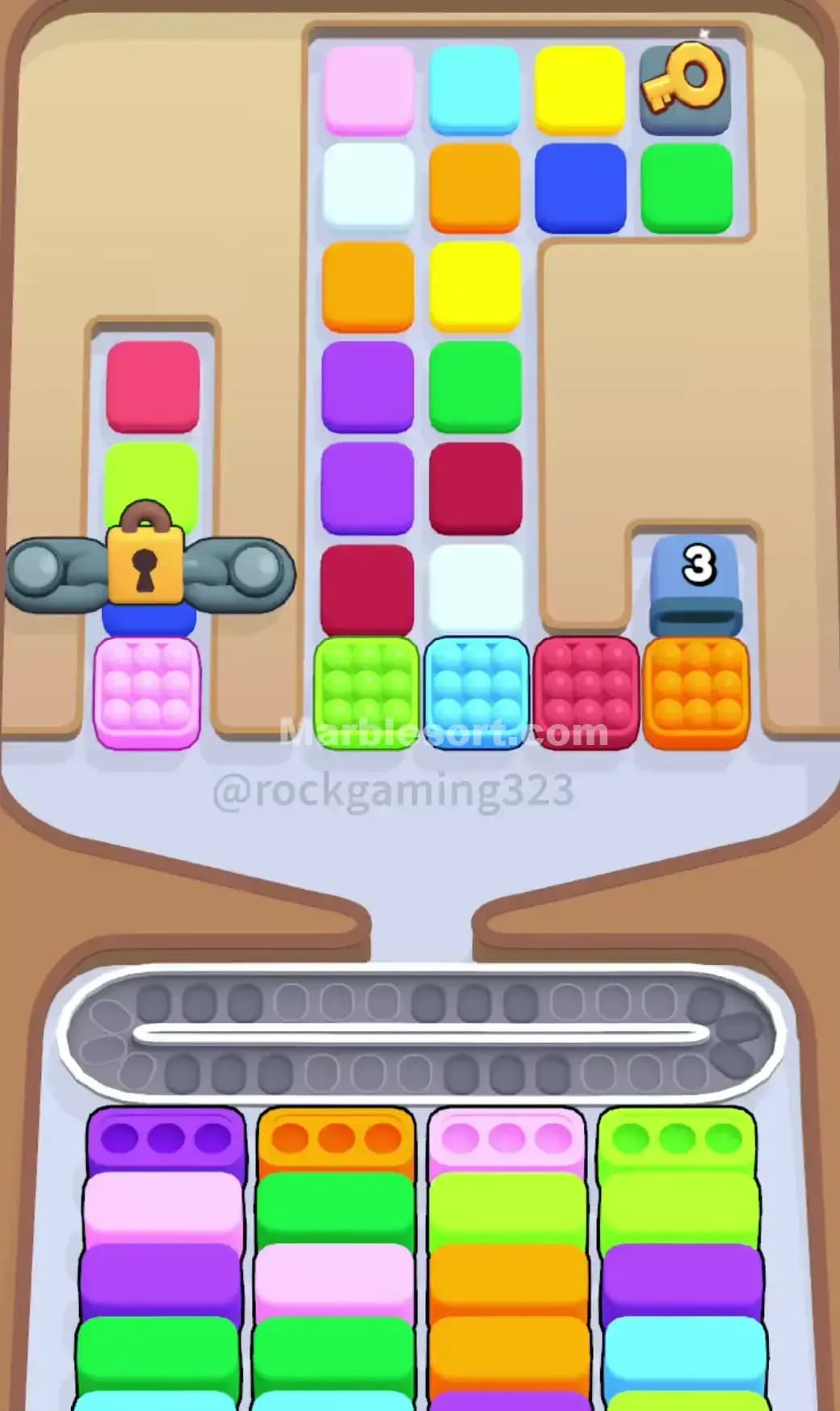 Marble Sort Level 353 Screenshot
