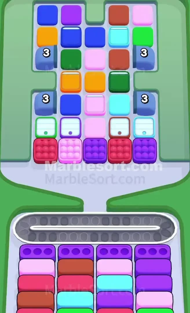 Marble Sort Level 492 Screenshot