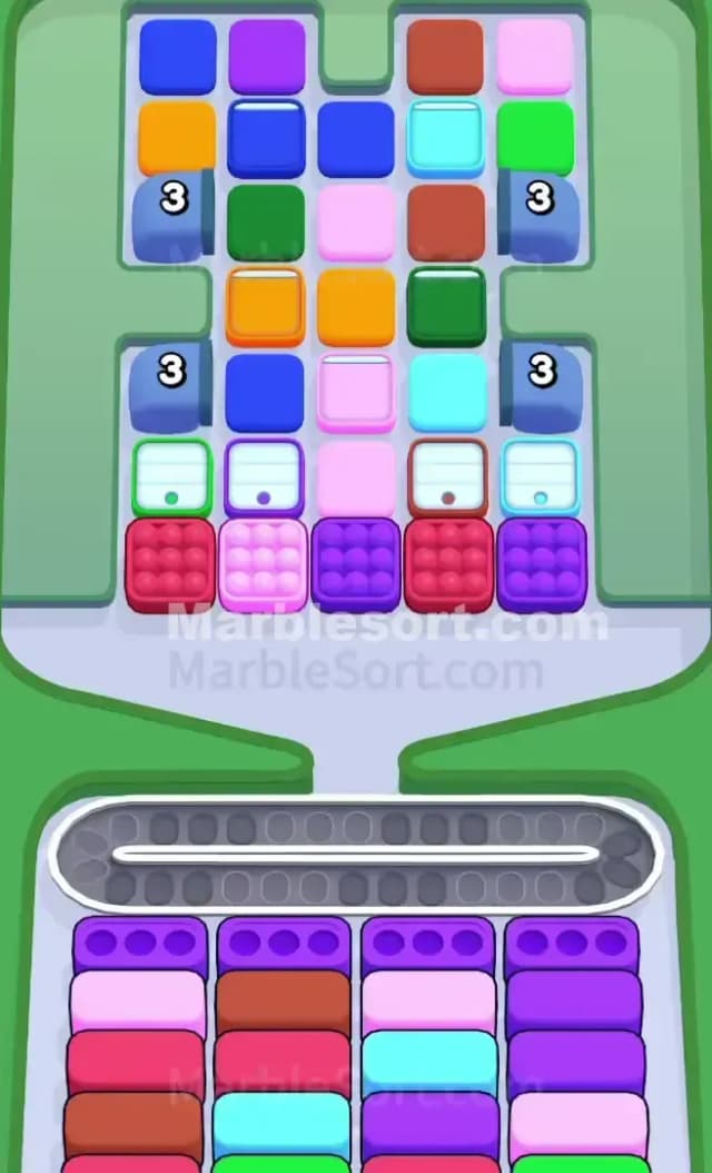 Marble Sort Level 492 Gameplay