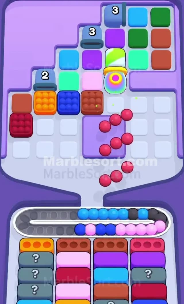 Marble Sort Level 598 Solution 1