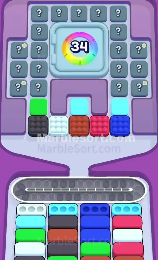 Marble Sort Level 636 Screenshot