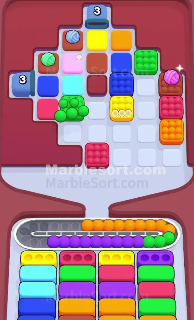 Marble Sort Level 685 Solution 1