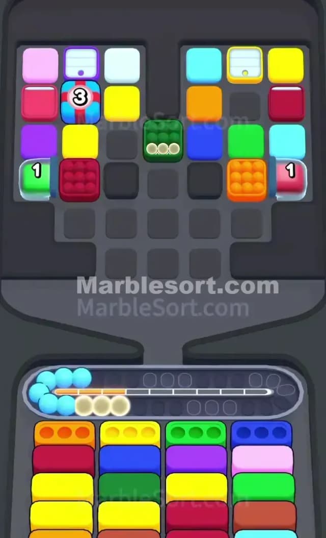Marble Sort Level 550 Solution 1