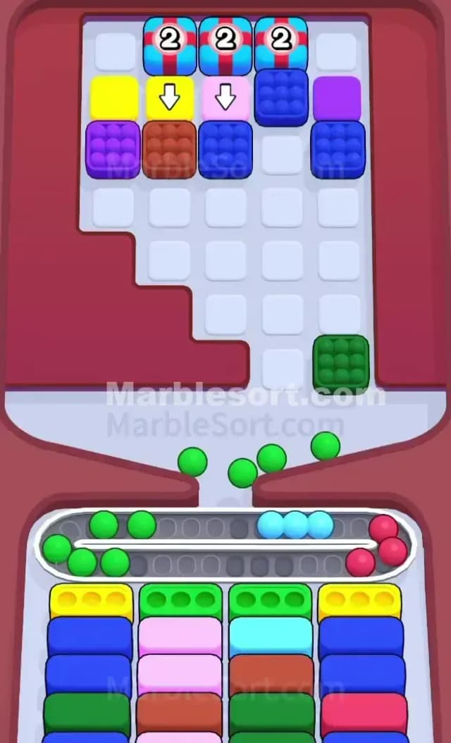Marble Sort Level 375 Solution 2