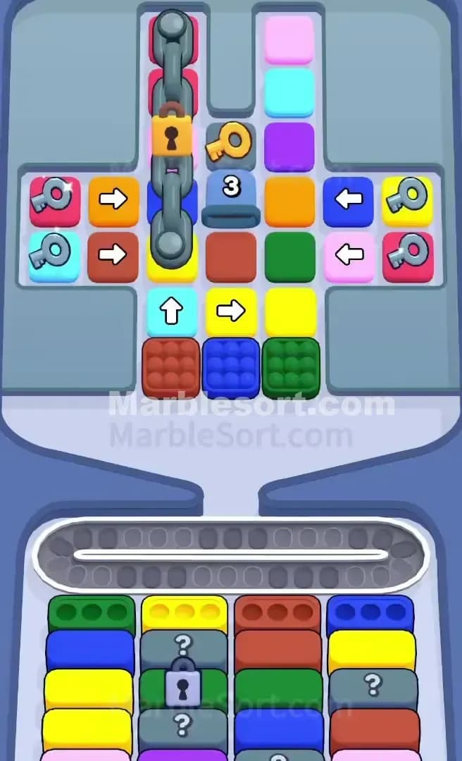 Marble Sort Level 619 Screenshot