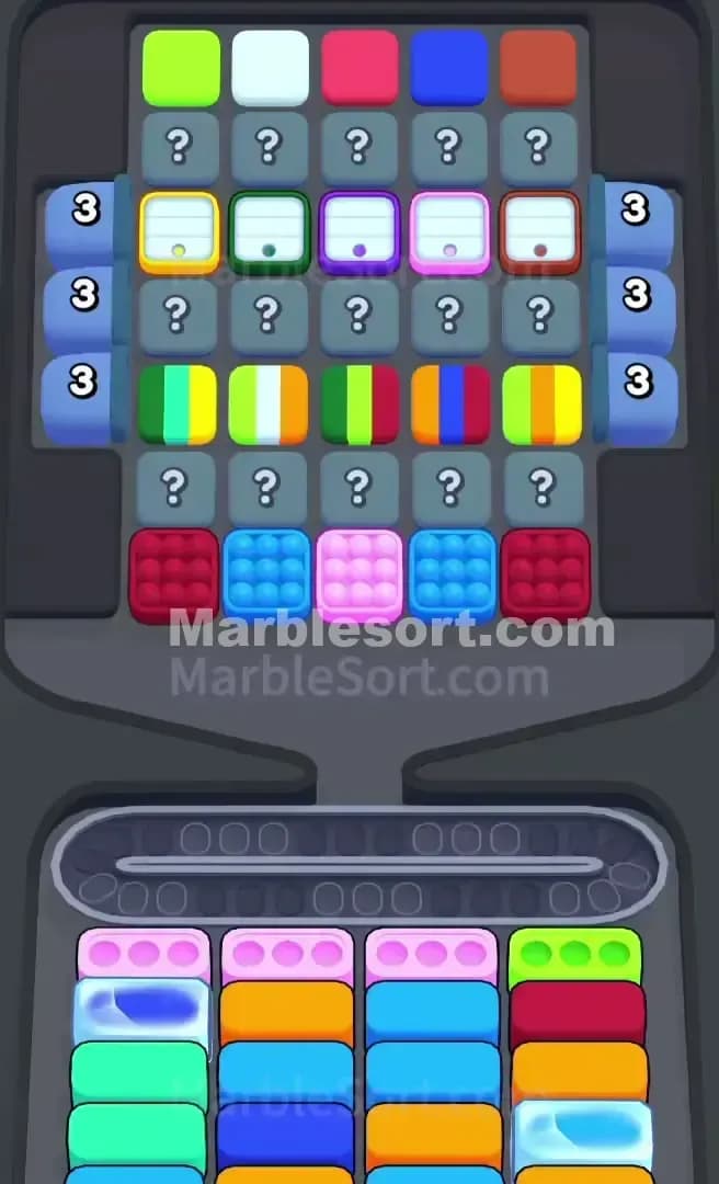 Marble Sort Level 730 Screenshot