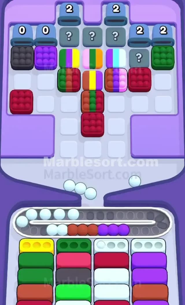 Marble Sort Level 596 Solution 1