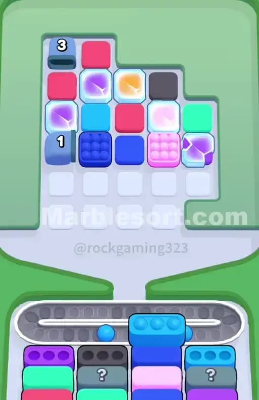 Marble Sort Level 256 Solution 1