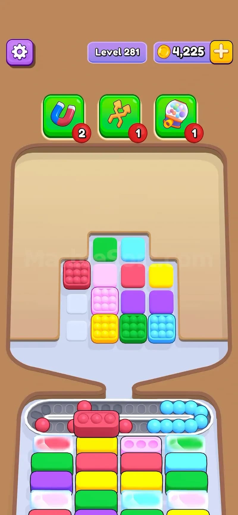 Ice Trays in Marble Sort