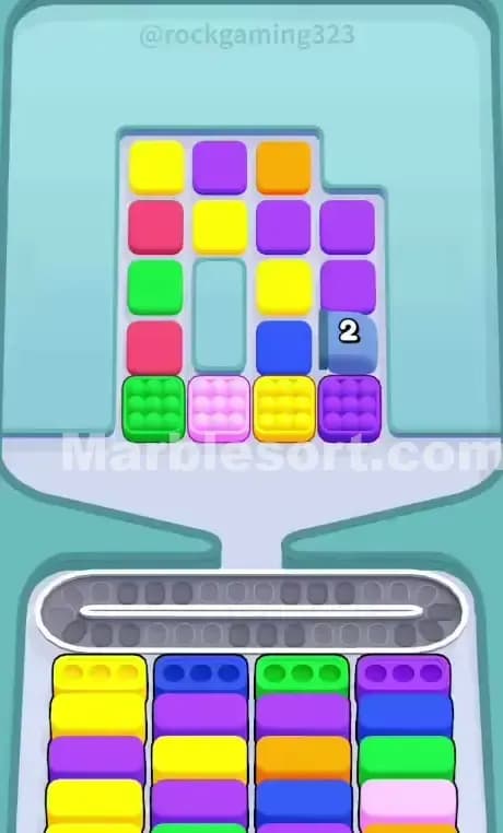 Marble Sort Level 34 Gameplay
