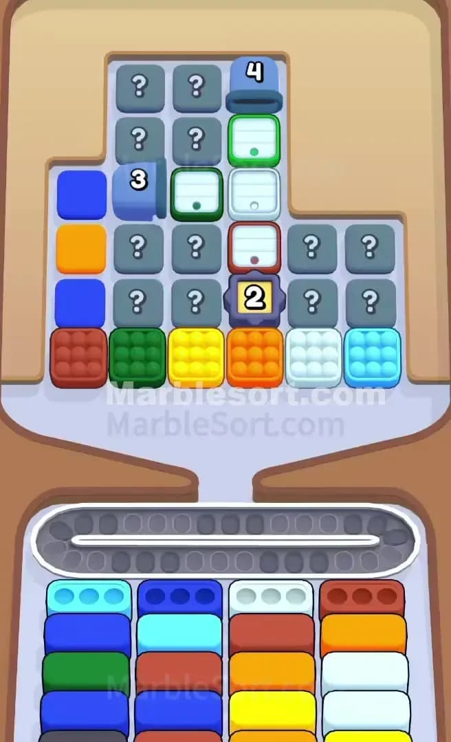 Marble Sort Level 739 Screenshot