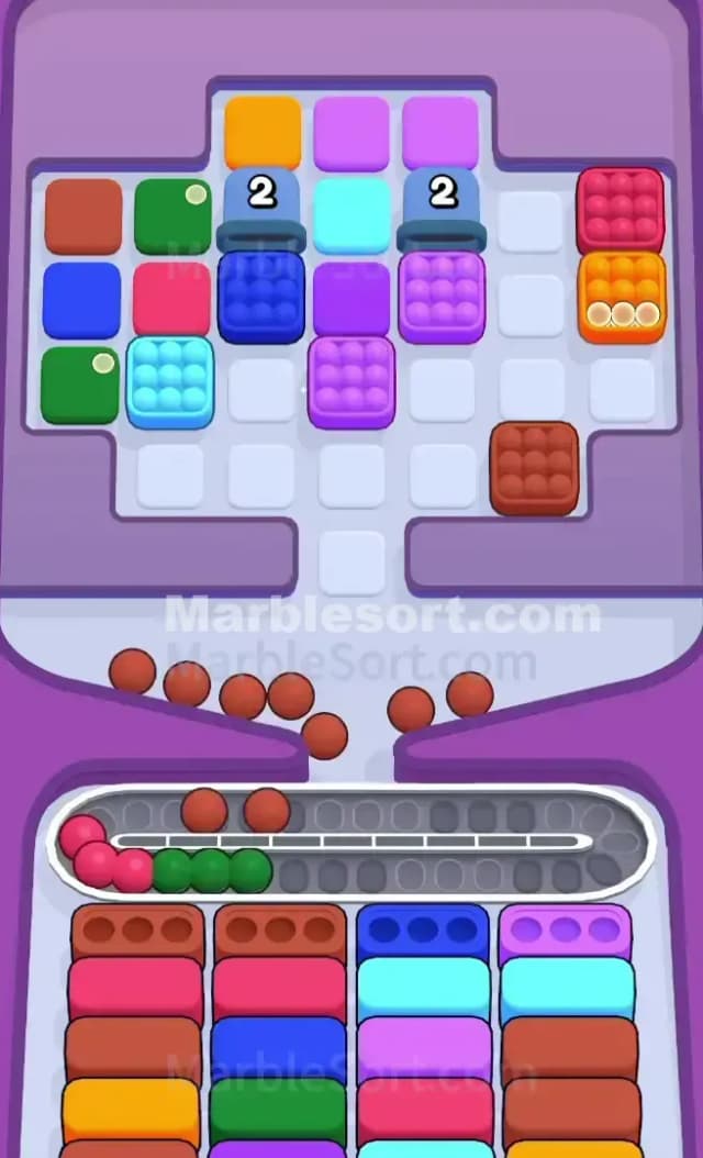 Marble Sort Level 628 Solution 1