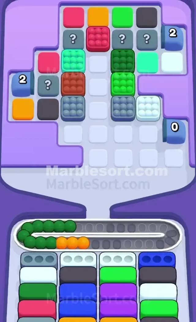 Marble Sort Level 296 Solution 1