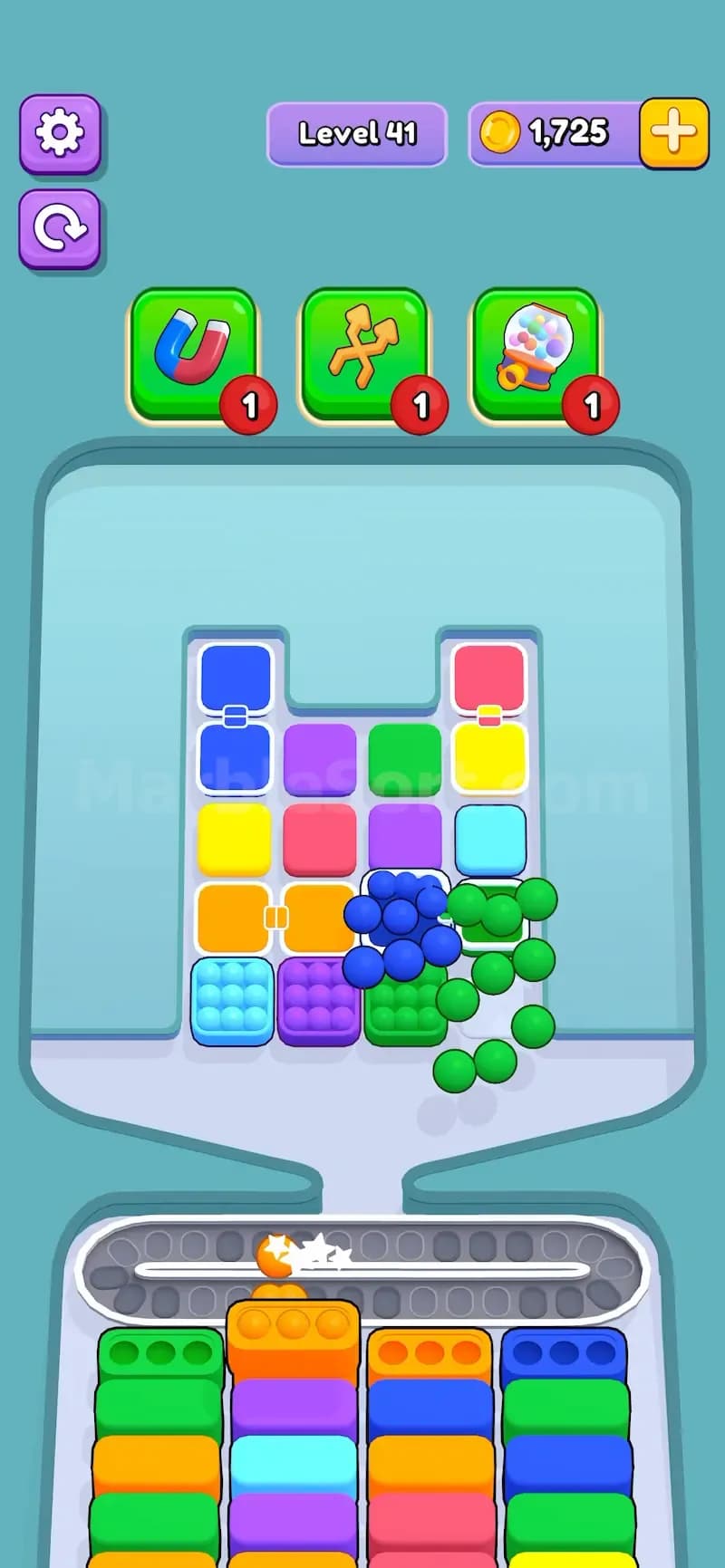 Connected Box in Marble Sort