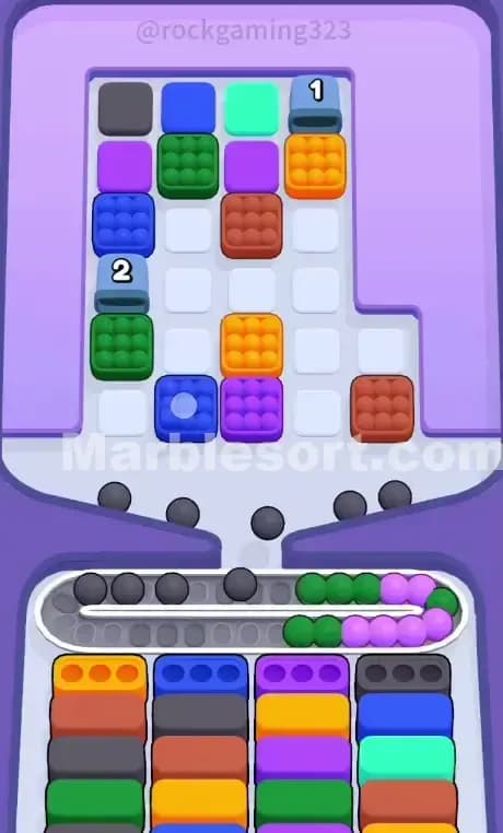 Marble Sort Level 62 Solution 1