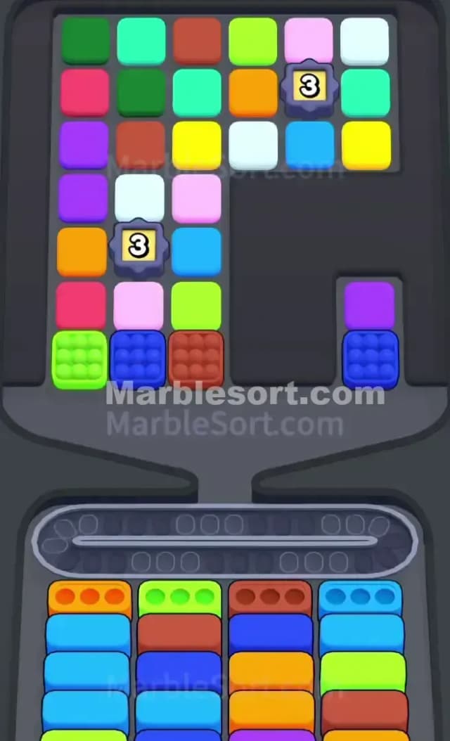 Marble Sort Level 607 Gameplay